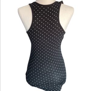 Racer back polka dot tank large
